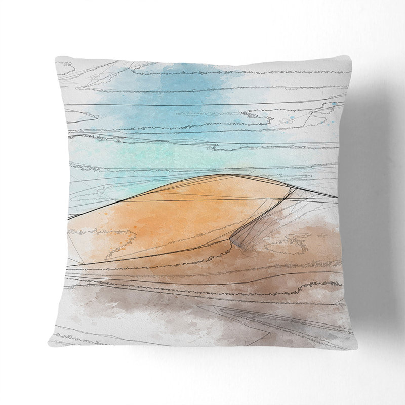 Square Cushion, 40cm H x 40cm W x 15cm D, Stone
