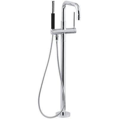 Purist® Floor-Mount Bath Filler Trim with Handshower