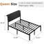Metal Platform Bed, with LED Storage Headboard-887279226-887279231