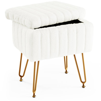 Vanity Stool Chair With Storage