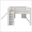 Lit mezzanine double pleine grandeur avec glissade