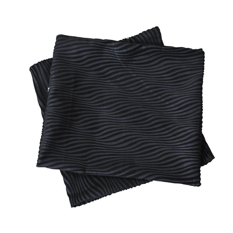 Rectangular Lumbar Cushion Cover, Black