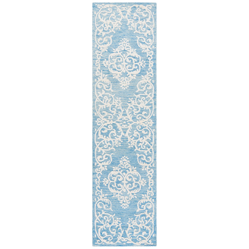 Metro 710 Hand Tufted 80% Wool; 20% Cotton Damask Rug, Runner 2'3" x 9'