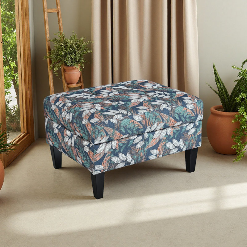 OTTOMAN DE RANGEMENT, Bleu très foncé