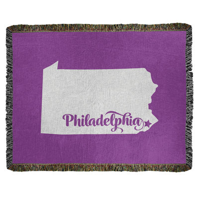Jeté en coton tissé philadelphia pennsylvanie