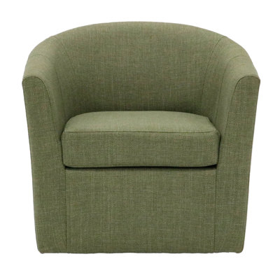 Hansell Upholstered Swivel Barrel Chair