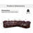 3-Pieces 210" Breathing Leather Power Reclining Living Room Set with LED Lighting,Cup holder,Wireless Charger(Set of 3)-13803902