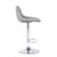 Towler Swivel Upholstered and Faux Leather Adjustable Height Bar Stool with Iron Frame-2131809739