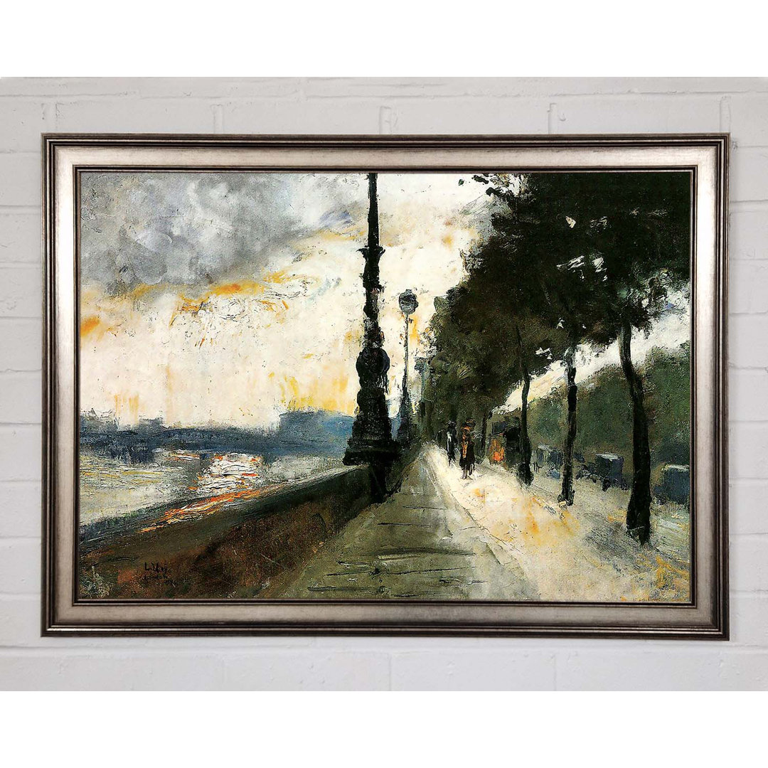 Waterloo Bridge In The Sun By Lesser Ury - Einzelne Bilderrahmen Kunstdrucke