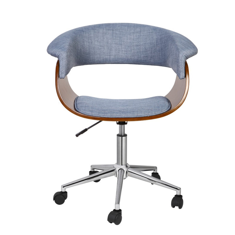 Polyester Blend Task Chair, Blue