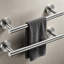 Ensemble de 2 porte-serviettes en acier inoxydable - Porte-serviettes mural de 12 pouces, finition nickel brossé, antirouille SUS 304 pour salle de bain, cuisine, salon et toilette