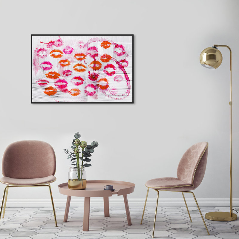 Too lot Wine - peinture sur toile, Toile avec cadre noir, H 31 po x l 46 po