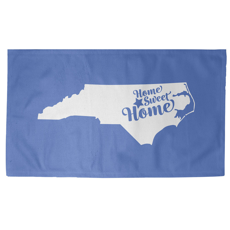 Tapis de maison bleu doux Raleigh, Rectangle 3 pi x 5 pi