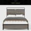 Structure de lit plateforme en bois avec tête de lit à DEL avec rangement et 2 ports USB, aucun bruit, aucun matelas à ressorts requis et outils d'assemblage simples, grand rangement sous le lit-1792623947