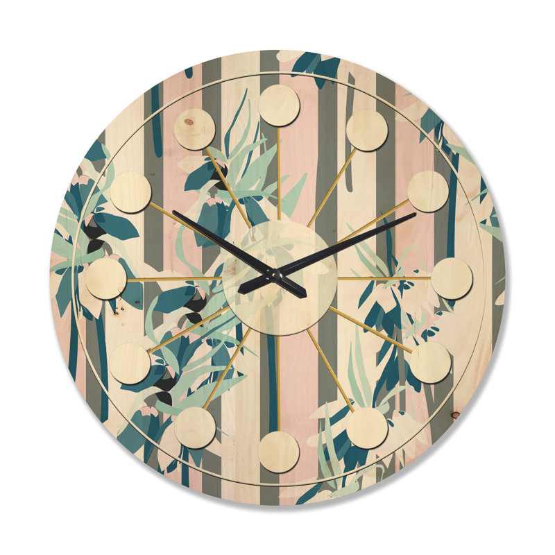 Horloge murale rétro Mid-Century, Grand