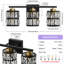 Arkin 3- Light Dimmable Bathroom Vanity Light With Cylinder Bilayer Crystal Shade-1400775787