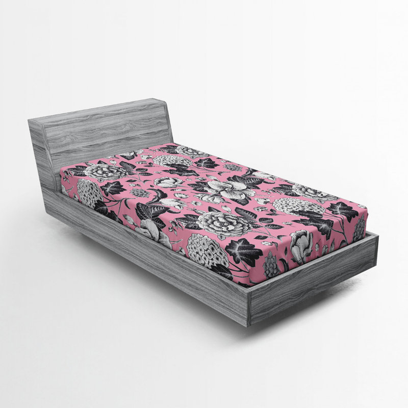 Drap-housse floral, Drap-housse de taille simple