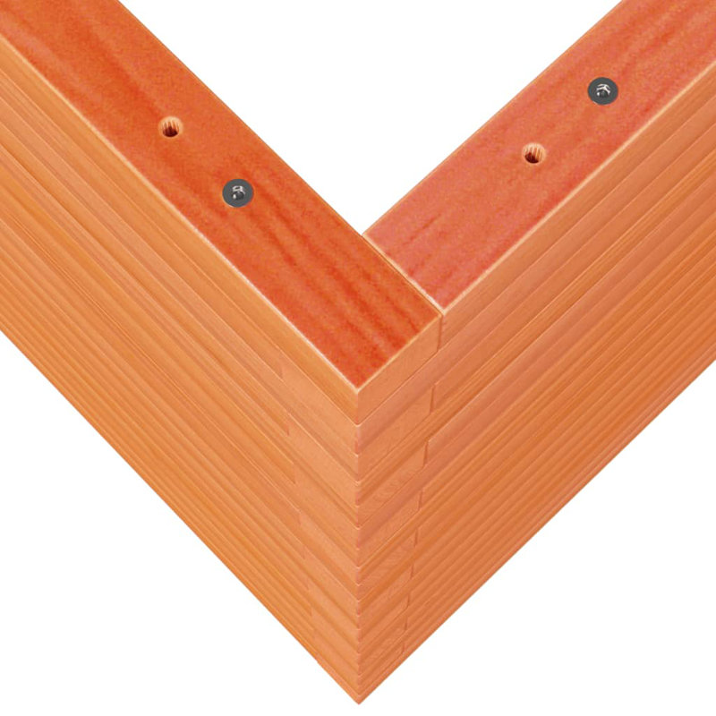Amiela Planter Box, Wax Brown, 68.5cm H x 50cm W x 50cm D