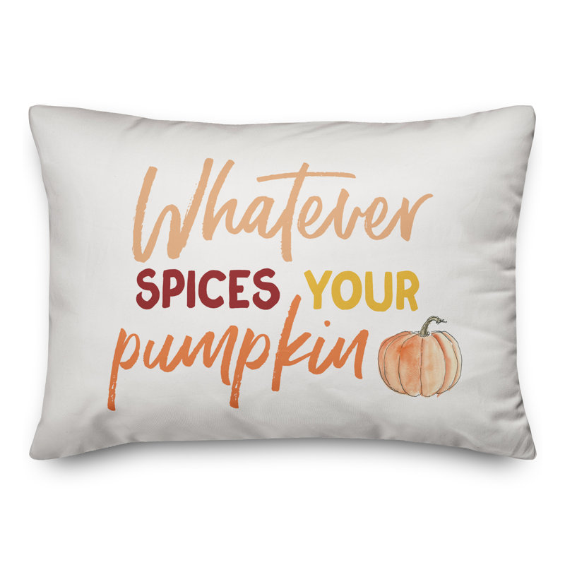  Housse et insert de coussin rectangulaire Spices Your Pumpkin