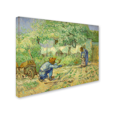 « first steps » par vincent van gogh, reproduction sur toile tendue