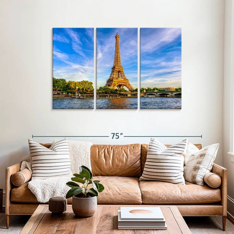 Hannes et la Tour Eiffel, H 36 po x l 57 po