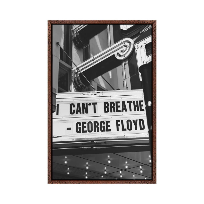Black Lives Matter by Bethany Young - Print on Canvas, Classic Brown Wood Framed, 66.04cm H x 45.72cm W x 3.81cm D