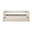 Lit de jour 1pc avec tissu d'ameublement en bois et tissu d'ameublement moderne-118022345