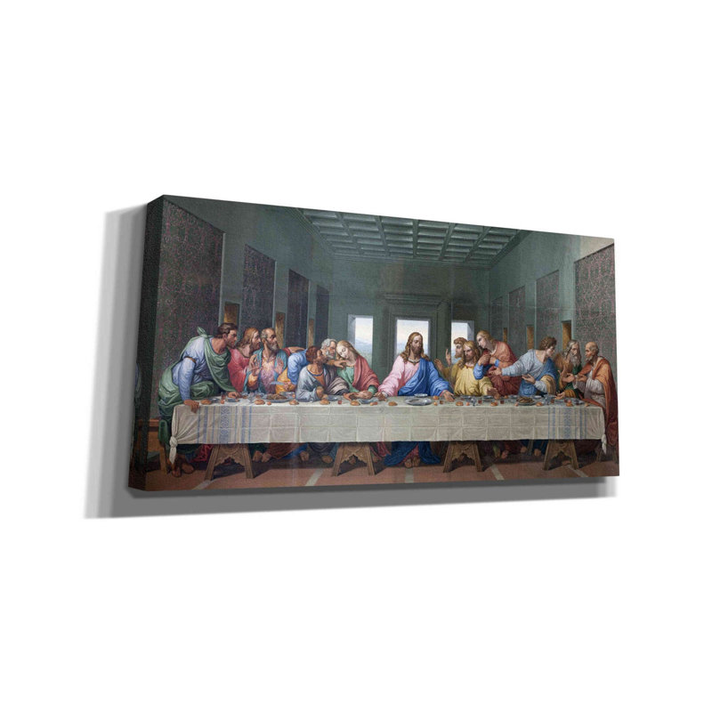 «The Last Supper Remastered», art mural sur toile, H 20 po x l 40 po