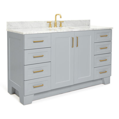 ARIEL TAYLOR 61 IN SINGLE RECTANGLE SINK VANITY