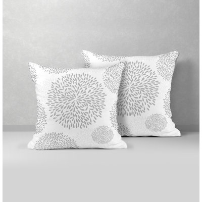 Confetti Flower Burst Indoor/Outdoor Square Pillow