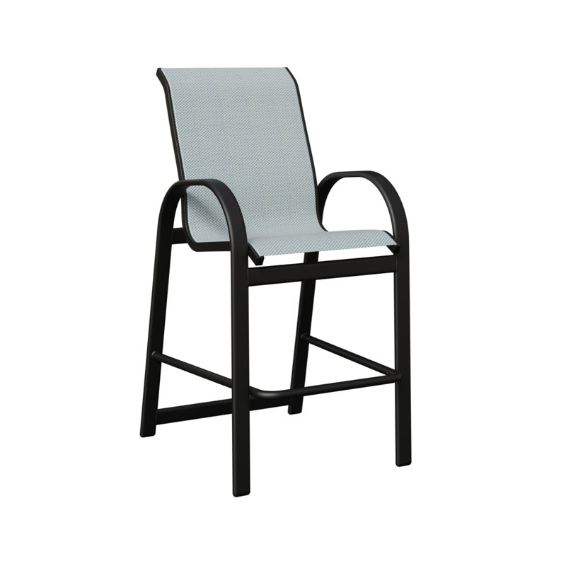 Fauteuil de bar berlinois Berlin Gardens, Interlock Calypso, Noir mat