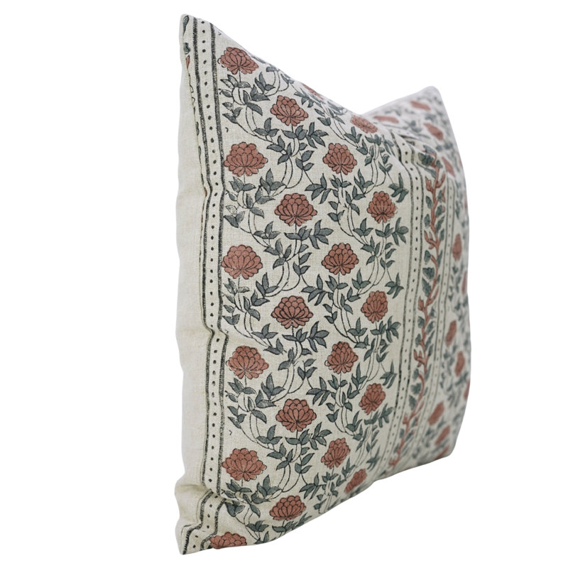 Housse de coussin à motif de blocs de canapé fabriqué à la main Fab Divine, Carré 24 po
