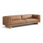 Alaina Top Grain Leather Wide Seat Sofa