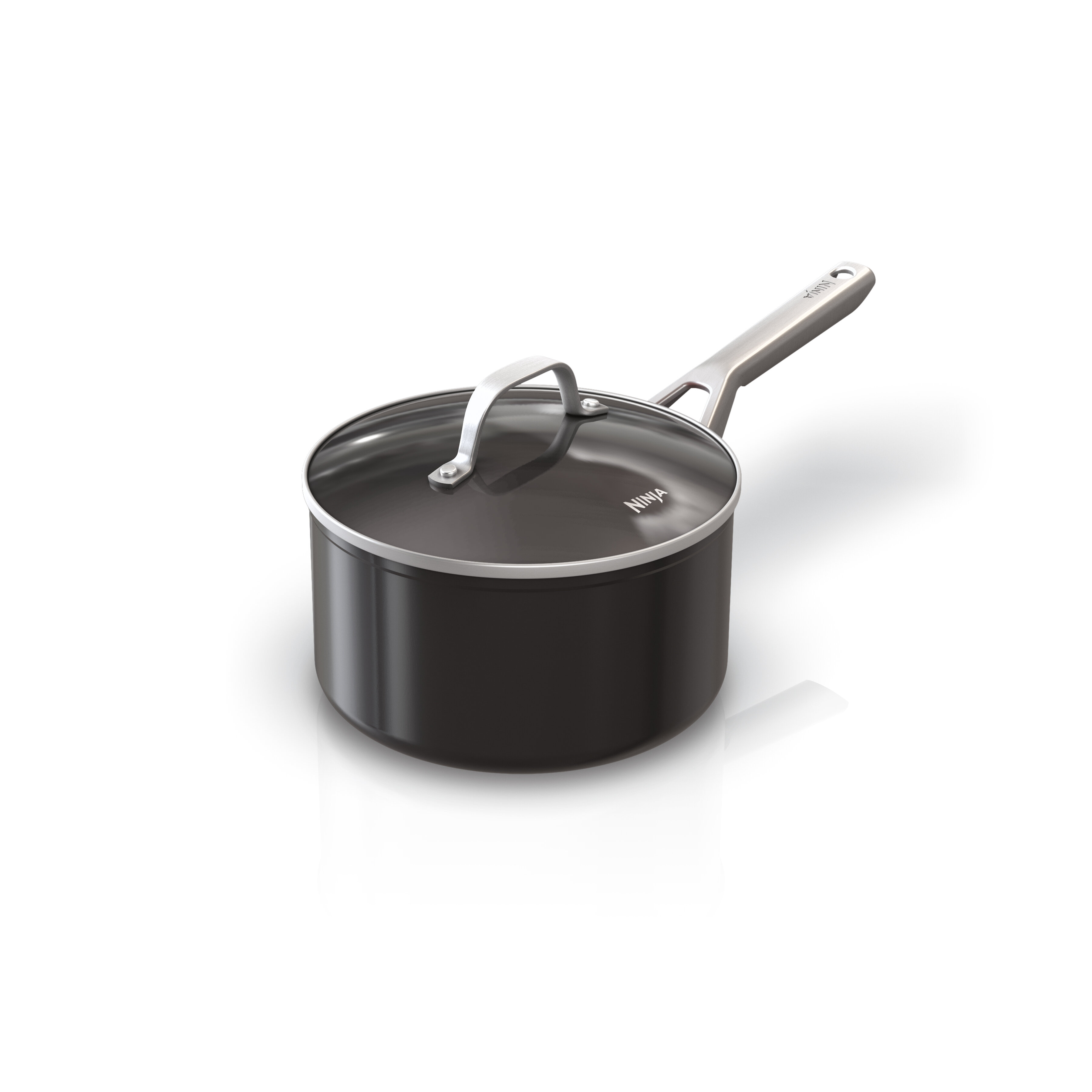 Best Buy: Ninja Foodi NeverStick Premium 2 1/2-Quart Saucepan with Glass  Lid Gray C30225