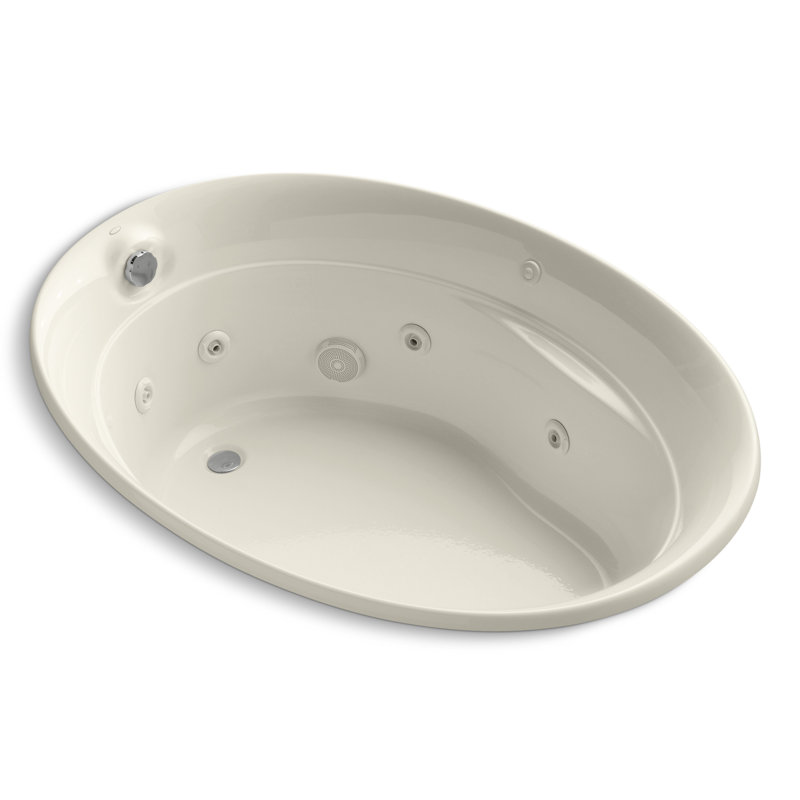 Baignoire tourbillon 60 "x 43" Serif®, Biscuit