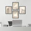 Mid-Century neutre, impression encadrée 4 pièces-90605143-90605146