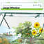  Lit de jardin surélevé en acier galvanisé avec serre à double usage (L) 49 po x l 37 po x H 36 po (transparent)-1173586769