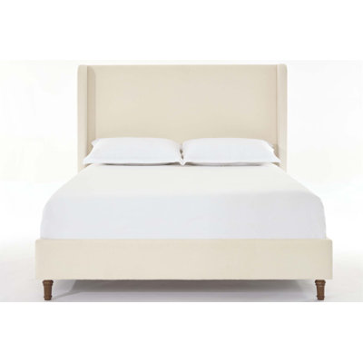 Harper Tall Headboard Upholstered Bed With 54 Inch High Headboard, Elegant Simplicity, No Box Spring Needed, Easy Assembly, And Premium Boucle Fabric