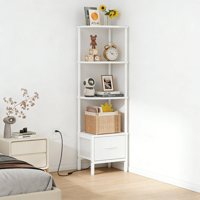 172cm H x 37cm W Corner Bookcase