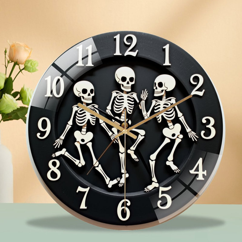 Horloge murale tourbillonnant en forme de mosaïque - horloge murale moderne en verre 12 po