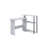 Gibson L-Shaped Writing Desk with 3-Tier Side Shelf-2022180939