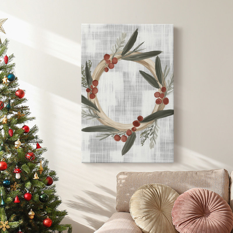 Art des Fêtes de Noël - Toile tendue avec châssis CCXC III, H 18 po x l 12 po