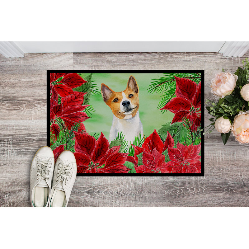 Burniece Non-Slip Outdoor Doormat, Rectangle 1'6" x 2'3"