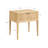Carrera Fluted Wooden Nightstand with 1 Drawer-457387553