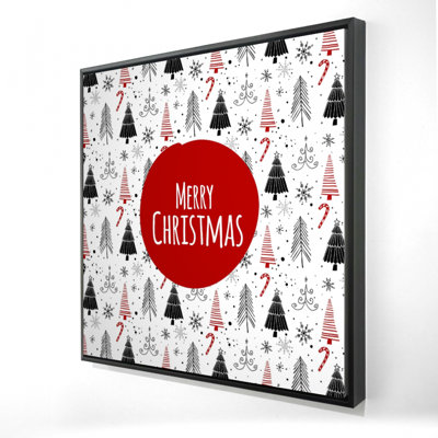 Merry Christmas Print On Canvas