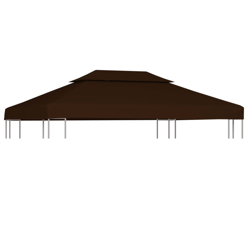 Reede Dakota Fields Fabric Replacement Canopy for Gazebo, Brown