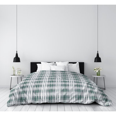 Polyester Plaid Duvet Cover