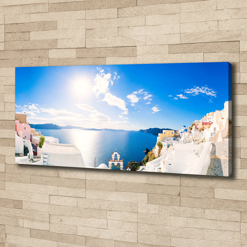 Santorini Greece - Wrapped Canvas Print
