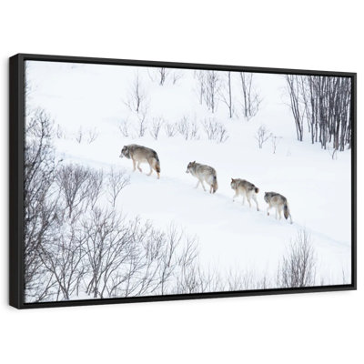 «Winter Wolf Pack Wall Art»