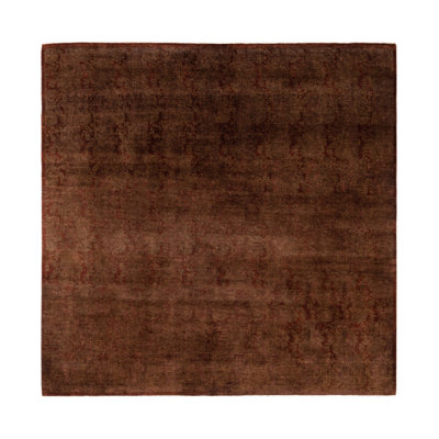 Huckstep One-of-a-Kind 8' 2" X 8' 2" Round Wool Area Rug Orange
